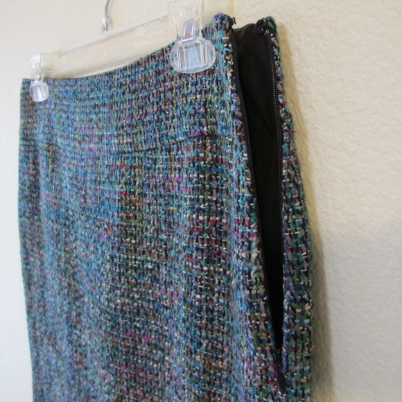 LOFT Shimmer Woven Textured Skirt - Picture 2 of 6